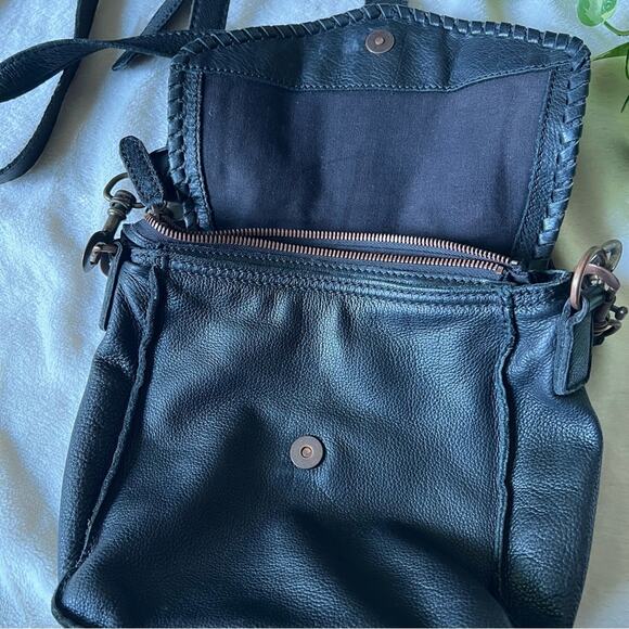 Liebeskind Black Leather Flap Crossbody Bag - Picture 7 of 12